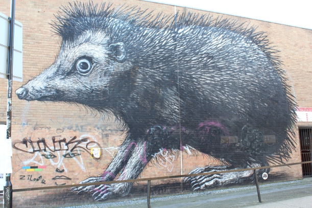 hedgehog by ROA - genevieve blog
