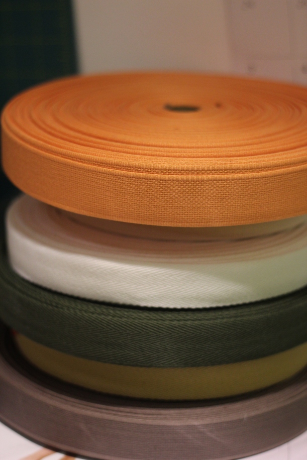 orange tape for the handles - genevieve blog