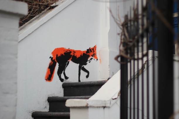 fox stencil in stoke newington - genevieve blog