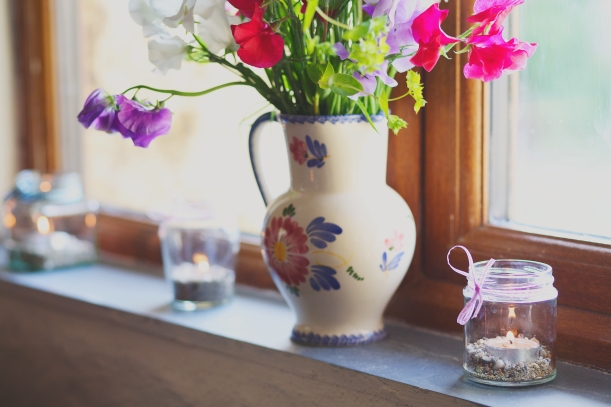 flowers on the windowsill - genevieve blog